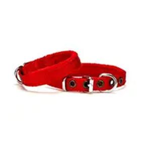 Doggie Polar Dokumadan El Yapımı Kırmızı 2x35-40 cm Köpek Boyun Tasması