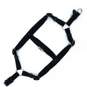 Doggie Polar Dokumadan El Yapımı Ronin Model Siyah 2.5x70-80 cm Köpek Göğüs Tasması