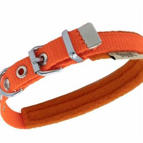 Doggie Polar Dokumadan El Yapımı Turuncu 2x30-35 cm Köpek Boyun Tasması