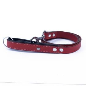 Doggie Premium El Yapımı Kırmızı 2x140 cm Köpek Gezdirme Kayışı