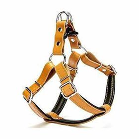 Doggie Ronın Camel 2x45-55 cm Konfor Deri Göğüs Tasması