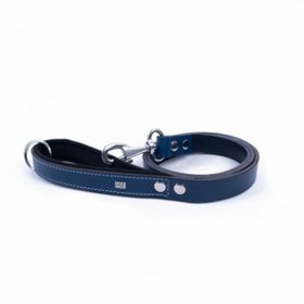 Doggie Royalblue 3x100 cm Konfor Klasik Deri Gezdirme Tasması