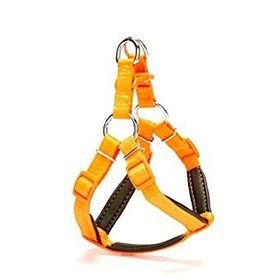 Doggie S-1.5x40-45 cm - Orange Konforlu Dokumadan El Yapımı Ronin Model Köpek Göğüs Tasması