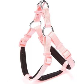 Doggie S-1.5x40-45 cm - Pink Konforlu Dokumadan El Yapımı Ronin Model Köpek Göğüs Tasması