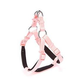 Doggie S-1.5x40-45 cm - Pink Konforlu Dokumadan El Yapımı Ronin Model Köpek Göğüs Tasması
