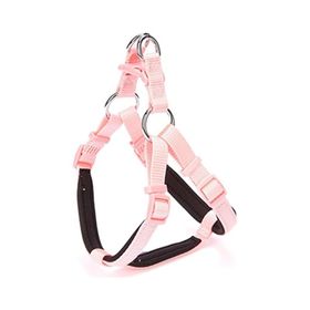 Doggie S-1.5x40-45 cm - Pink Konforlu Dokumadan El Yapımı Ronin Model Köpek Göğüs Tasması
