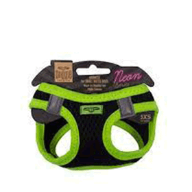 Doggie Sarı 3XS-22-26 cm Havalı Dokuma Neon Serisi Küçük Irk Köpek Göğüs Tasması