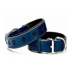 Doggie SBT-3511 Mavi Yumuşak Doku Deri Boyun Tasması