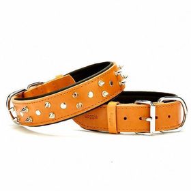 Doggie SBT-4012 Kamel Yumuşak Doku Deri Boyun Tasması