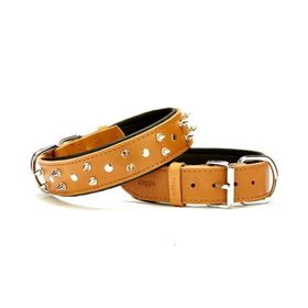 Doggie SBT-4012 Kamel Yumuşak Doku Deri Boyun Tasması
