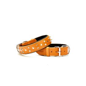 Doggie SBT-4012 Kamel Yumuşak Doku Deri Boyun Tasması