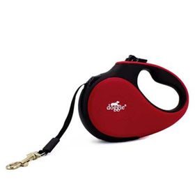 Doggie Small 15 kg 5 mt Kırmızı Soft Otomatik Köpek Uzatma Tasması