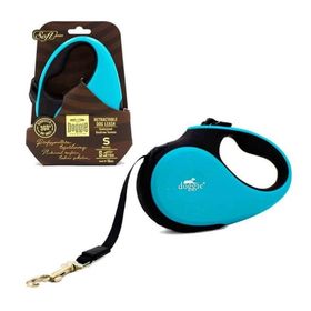 Doggie Soft Royal 12 kg 3 mt Açık Mavi Xsmall Otomatik Köpek Uzatma Tasması