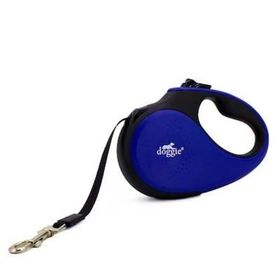 Doggie Soft Royal Mavi Large 50 kg 5 mt Otomatik Köpek Uzatma Tasması
