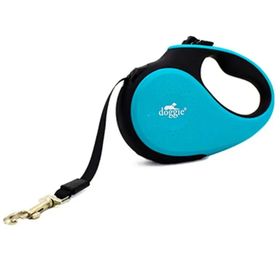Doggie Soft Seri L Light Blue Otomatik Tasması