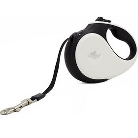 Doggie Soft Seri M White Otomatik Tasması