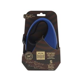 Doggie Soft Seri Royal Mavi 12 kg 5 mt Otomatik Uzatma Tasması
