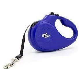 Doggie Soft Seri Royal Mavi 12 kg 5 mt Otomatik Uzatma Tasması