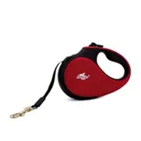Doggie Soft Serisi Kırmızı 12 kg / 3 mt Otomatik Uzatma Tasması