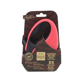 Doggie Soft Serisi Pink Otomatik Köpek Gezdirme Tasması
