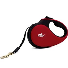 Doggie Soft Serisi Red Otomatik Köpek Gezdirme Tasması