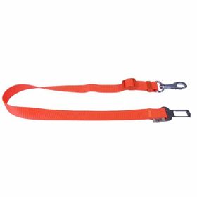 Doggie Turuncu 2.5x50-80 cm Dokuma Emniyet Kemerli Köpek Gezdirme Tasma Aparatı