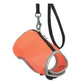 Doggie Turuncu 25x30 cm + 110 cm Havalı Ped Göğüs Tasma Seti