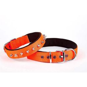 Doggie Turuncu 2,5X37 45 cm Comfort Dokuma Çivili Medium Köpek Boyun Tasması