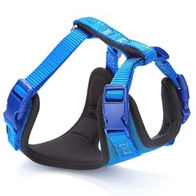 Doggie XS-1.5x35-45 cm Royal Blue Havalı Dokumadan El Yapımı Köpek Göğüs Tasması
