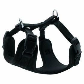 Doggie XS 1.5x35-45 cm Siyah Havalı Dokuma Köpek Göğüs Tasması