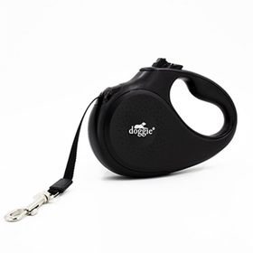 Doggie Xsmall 12 kg 3 mt Siyah Master Otomatik Köpek Uzatma Tasması