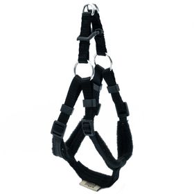 Doggie XXS 1x30-35 cm Siyah Polar Dokumadan El Yapımı Ronin Model Köpek Göğüs Tasması
