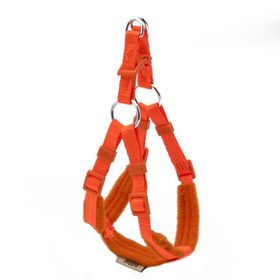 Doggie XXS 1x30-35 cm Turuncu Polar Dokumadan El Yapımı Ronin Model Köpek Göğüs Tasması