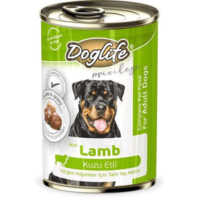 Doglife Kuzu Etli 400 gr x 12 Adet Köpek Konserve