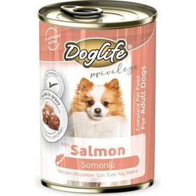 Doglife Somonlu Yetişkin Köpek 400 Gram 12li Konserve Maması