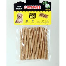 Dogmozz 50 Adet Premium Deri Burgu Stick Natural İnce Köpek Kemiği