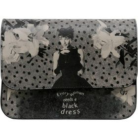 Dogo Black Dress Tasarım Kadın Vegan Deri Çok Renkli El Çantası