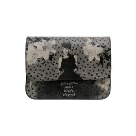 Dogo Black Dress Tasarım Kadın Vegan Deri Çok Renkli El Çantası