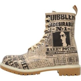 Dogo Daily Prophet Harry Potter Tasarım Bej Vegan Deri Uzun Kadın Bot