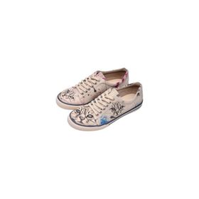 Dogo Kadın Vegan Deri Bej Deepness Tasarım Sneakers
