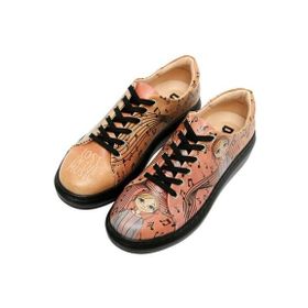 Dogo Kadın Vegan Deri Bej Deepness Tasarım Sneakers