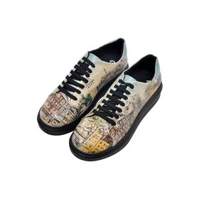 Dogo Kadın Vegan Deri Bej Take a Walk Tasarım Sneakers