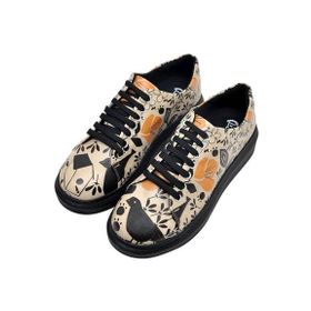 Dogo Kadın Vegan Deri Bej Yummy Tasarım Sneakers