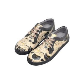 Dogo Kadın Vegan Deri Beyaz Bamboo Lover Tasarım Sneakers