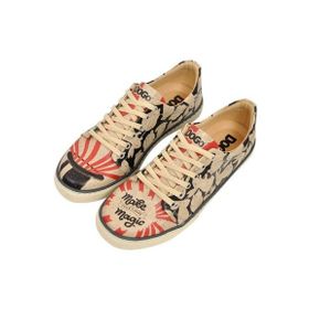Dogo Kadın Vegan Deri Beyaz Burano Island Tasarım Sneakers