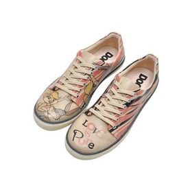 Dogo Kadın Vegan Deri Beyaz Manhattan Tasarım Sneakers