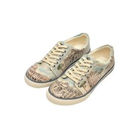 Dogo Kadın Vegan Deri Beyaz Never Say Never Tasarım Sneakers