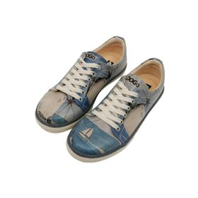 Dogo Kadın Vegan Deri Beyaz Paper Like Tasarım Sneakers