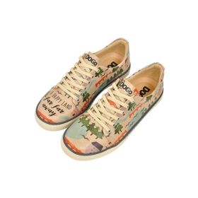 Dogo Kadın Vegan Deri Beyaz Soar the Sky Tasarım Sneakers