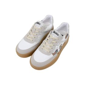 Dogo Kadın Vegan Deri Beyaz The Wise Owl Tasarım Sneakers